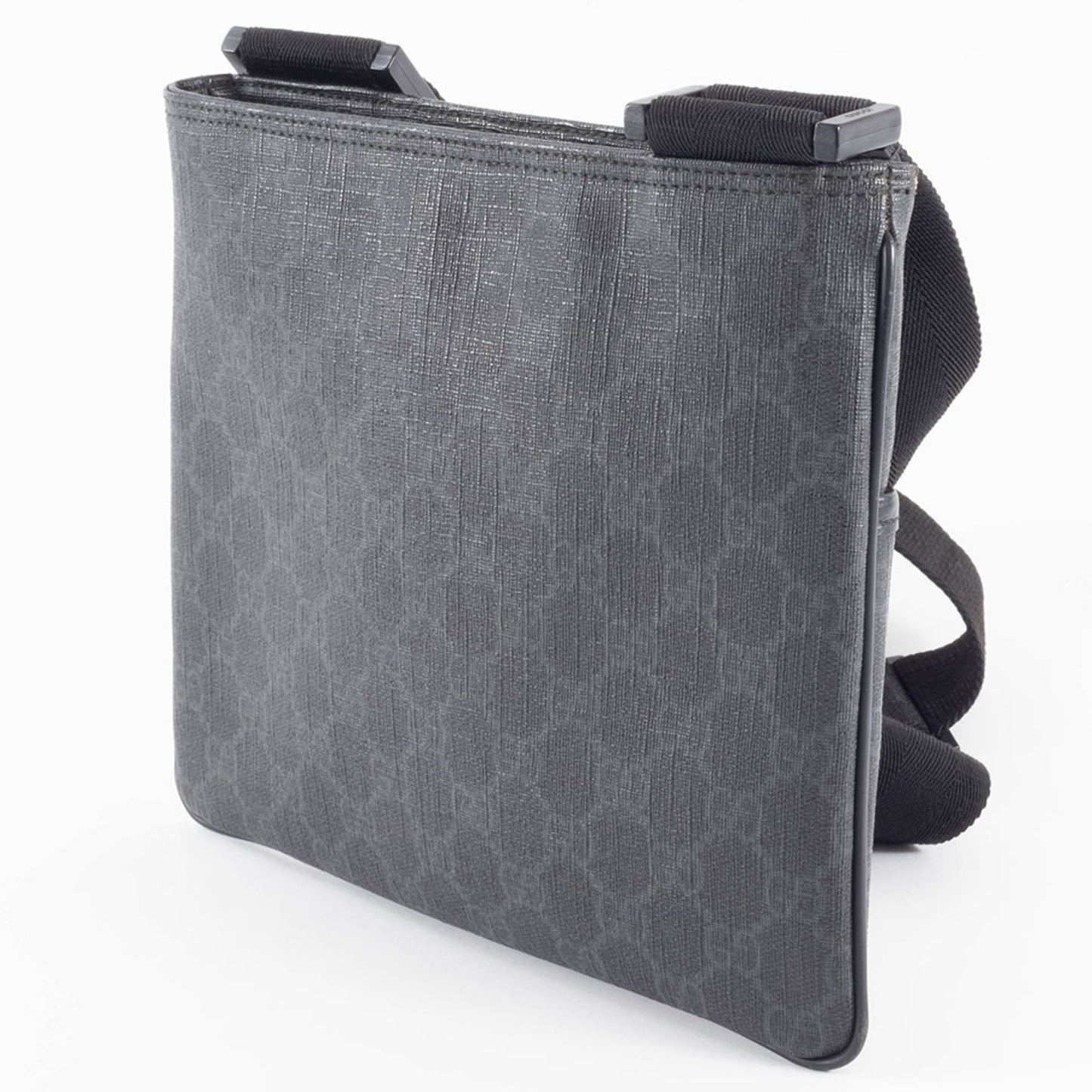 Gucci Gray Gg Supreme Leather Shoulder Bag ( )