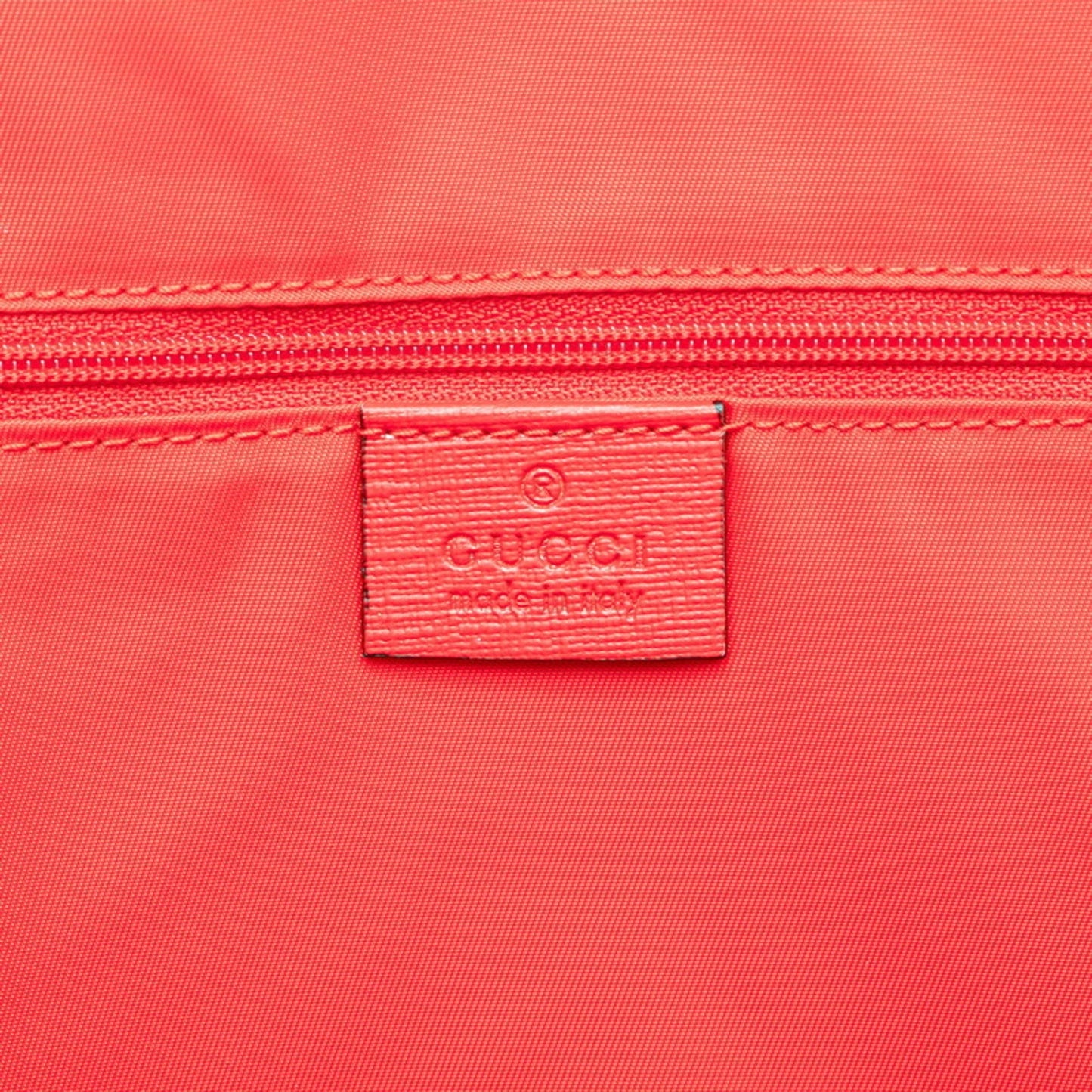 Gucci Beige Multi-Color Red Color Pvc Leather Backpack ( )