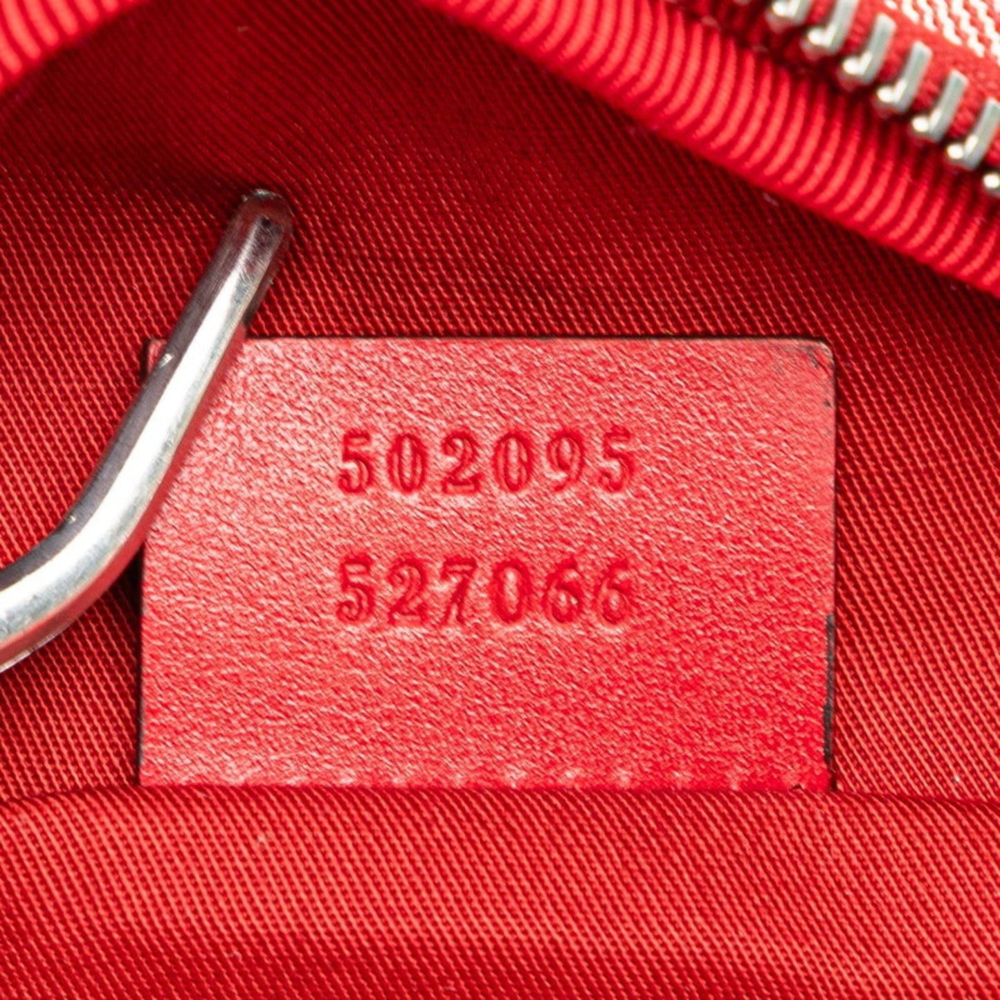 Gucci Red Color Canvas Leather Sling Bag ( )
