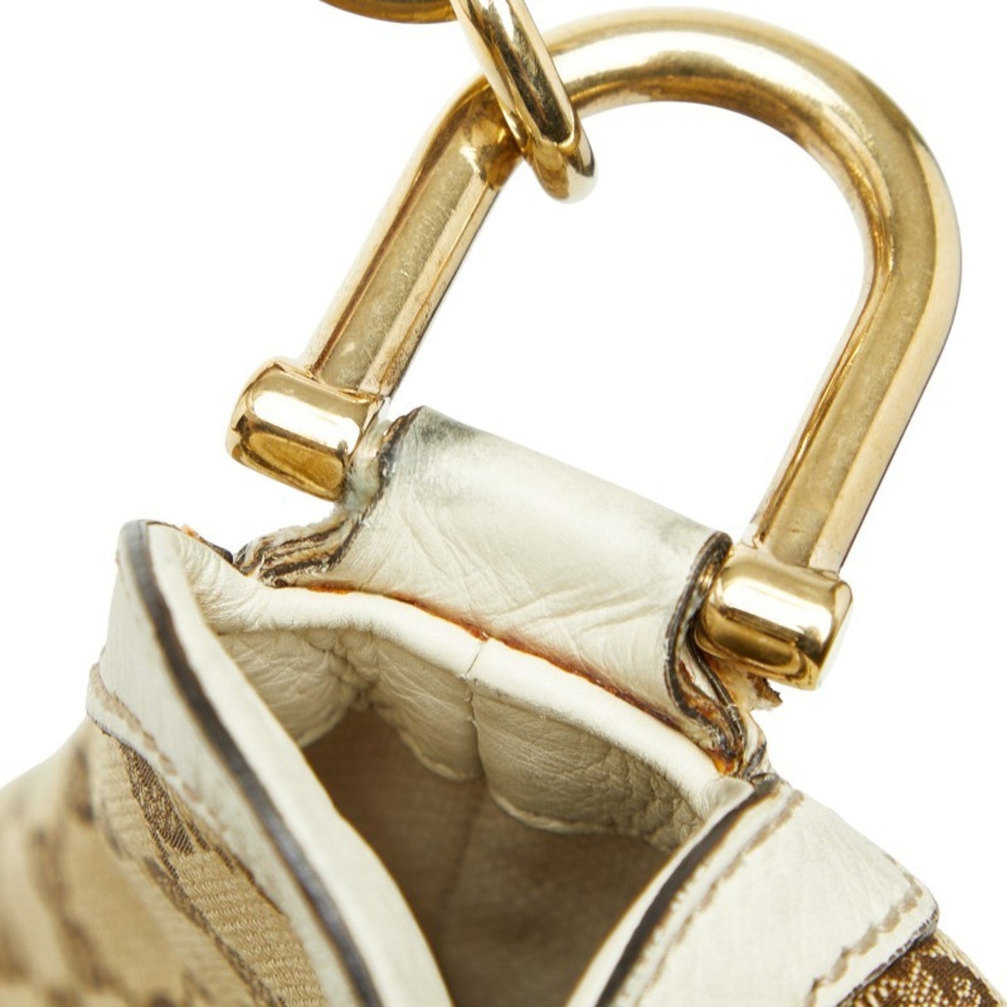 Gucci Gg Canvas Beige Ivory Gg Canvas Leather Handbag Shoulder Bag ( )