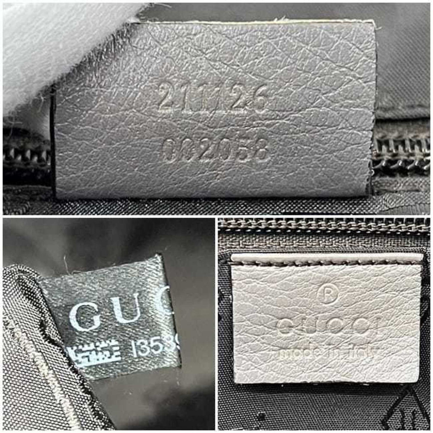 Gucci Hysteria Gray Leather Tote Bag ( )