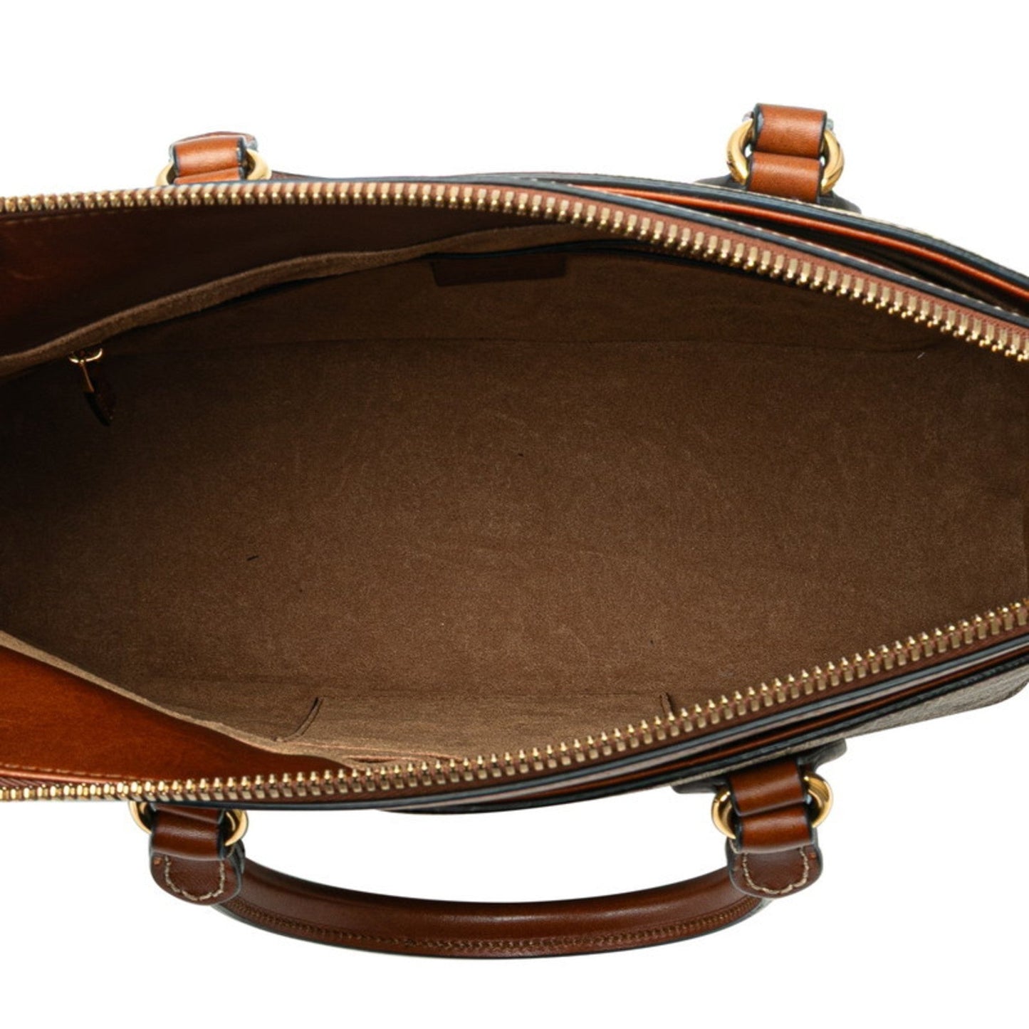 Gucci Beige Brown Pvc Leather Handbag Shoulder Bag ( )