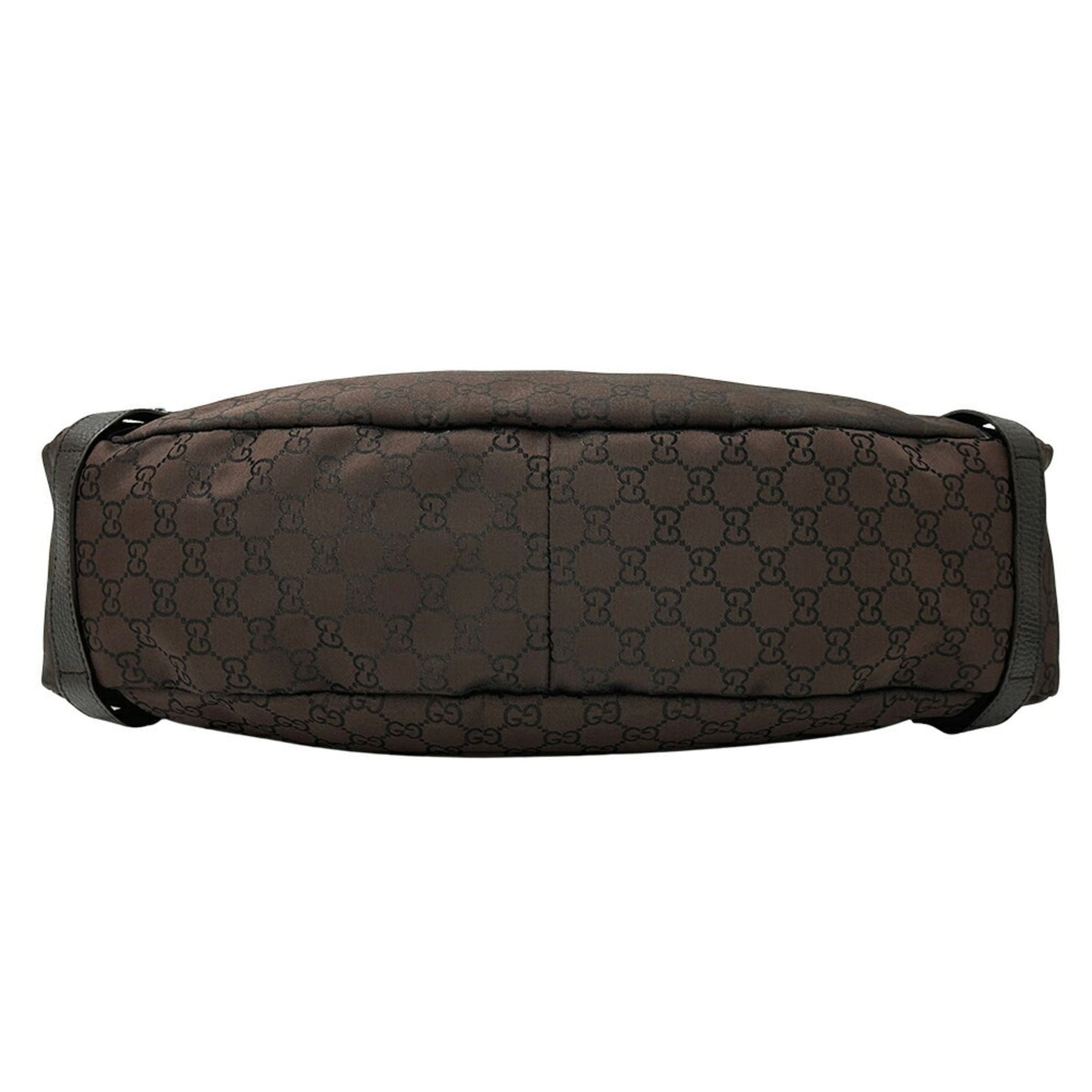 Gucci Abbey Dark Brown Nylon Shoulder Bag Tote Bag ( )