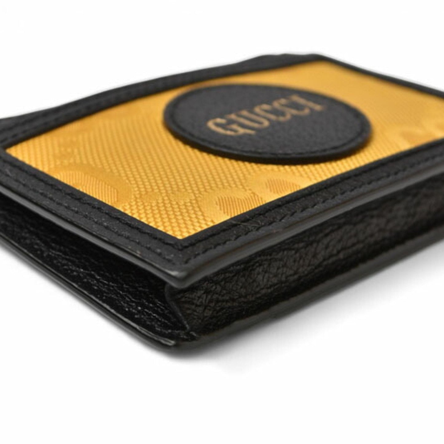 Gucci Black Yellow Leather Coin Purse/Coin Case ( )