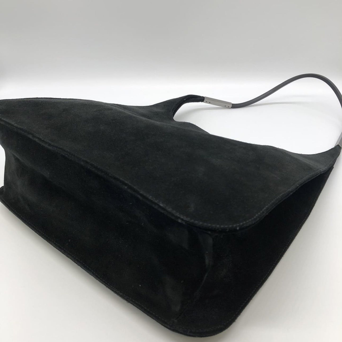 Gucci Black Suede Handbag Shoulder Bag ( )