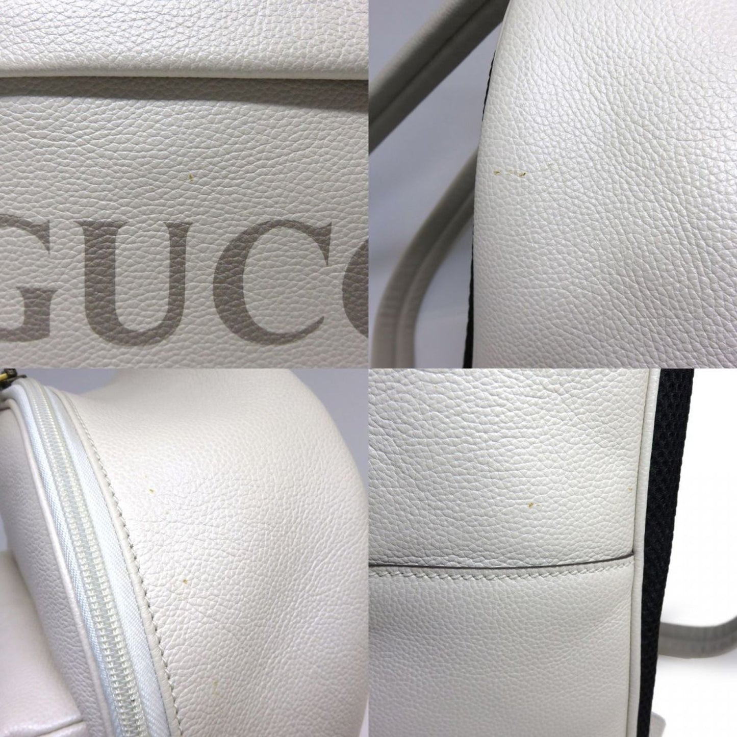 Gucci White Leather Backpack ( )
