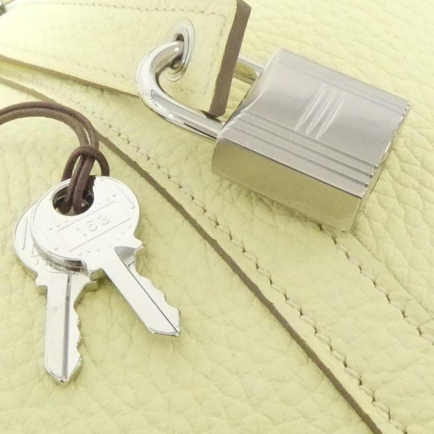 Hermes Picotin Jaune Taurillon Clemence Leather Handbag ( )