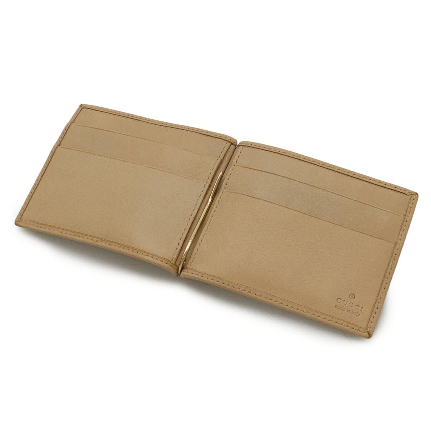 Gucci Beige Leather Money Clip ( )