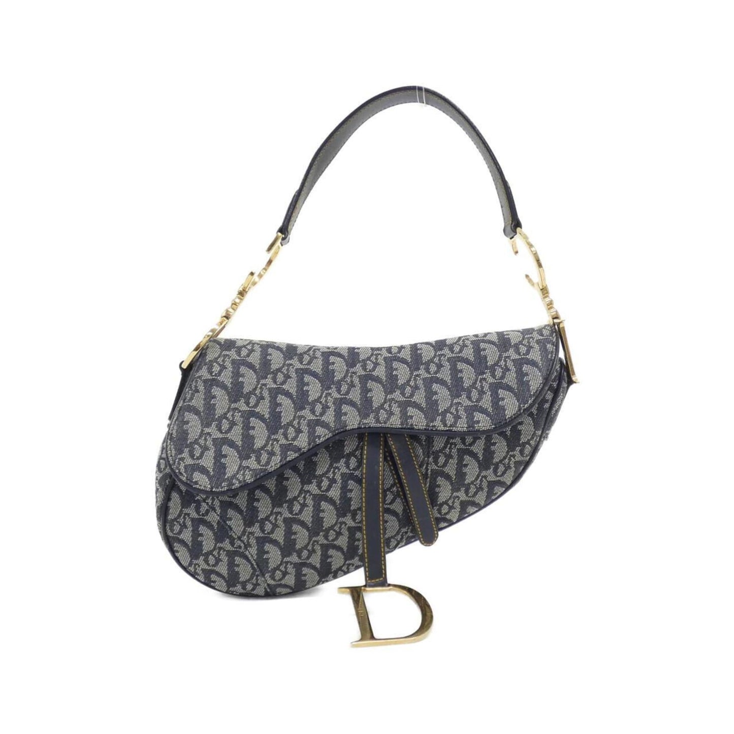 Christian Dior Blue Canvas Shoulder Bag ()