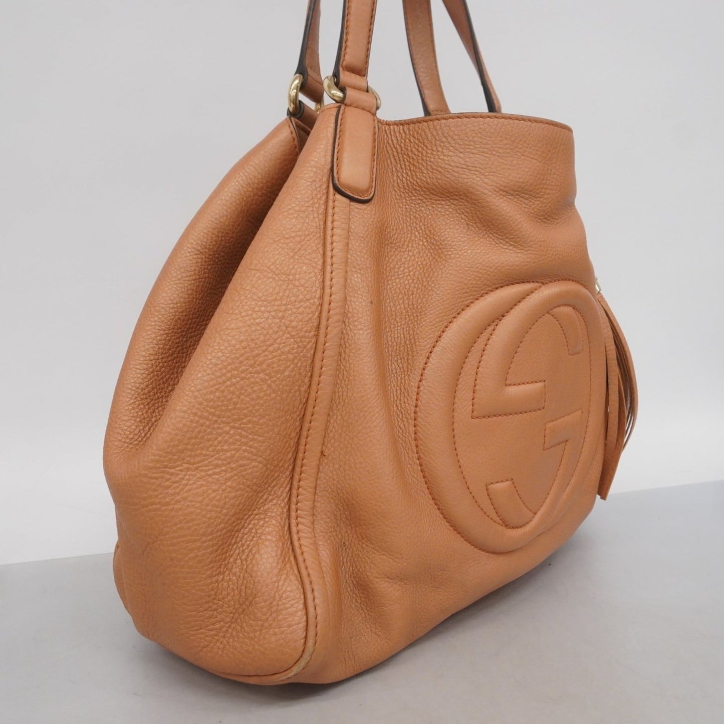 Gucci Orange Leather Tote Bag ( )