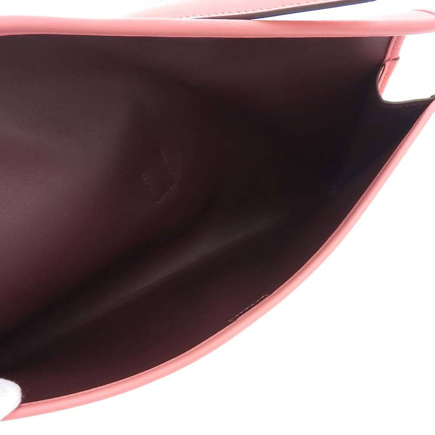 Hermes Pink Swift Leather Clutch Bag ( )