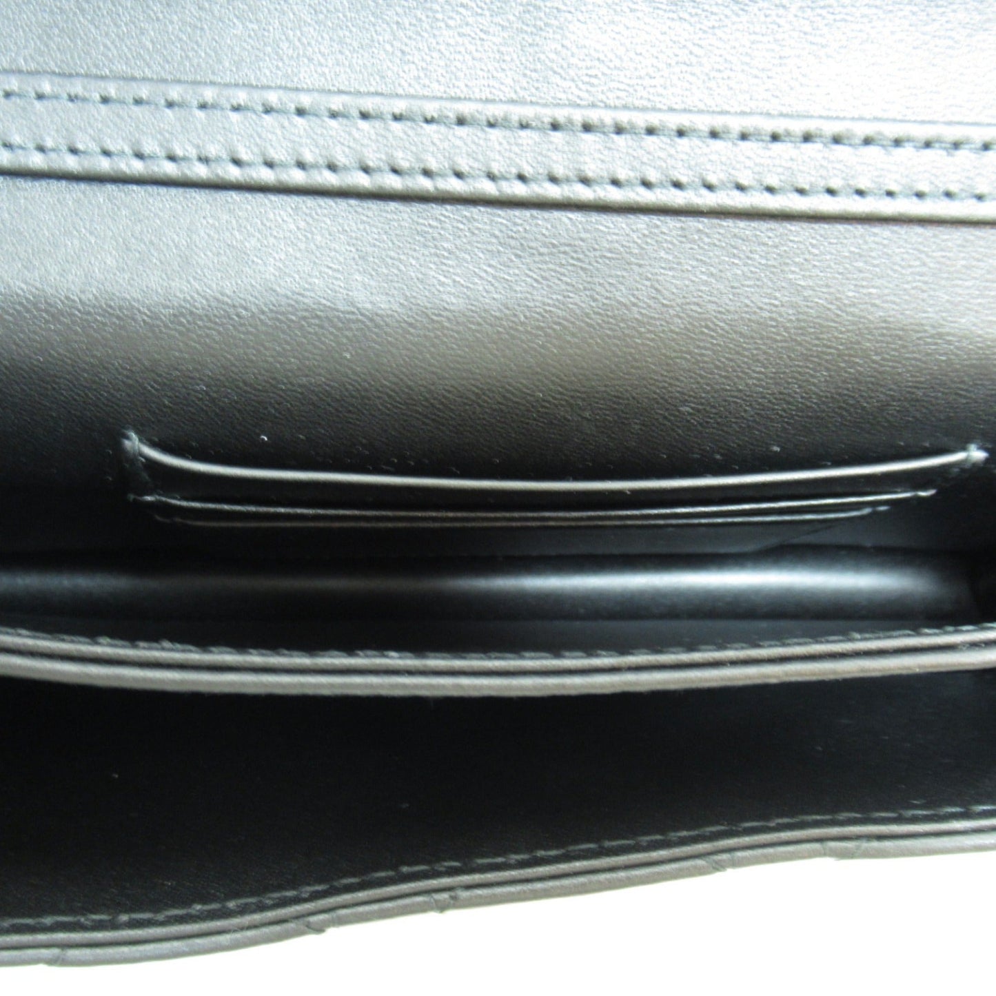 Dior top handle clutch bag Black leather S0980ONMJ M900