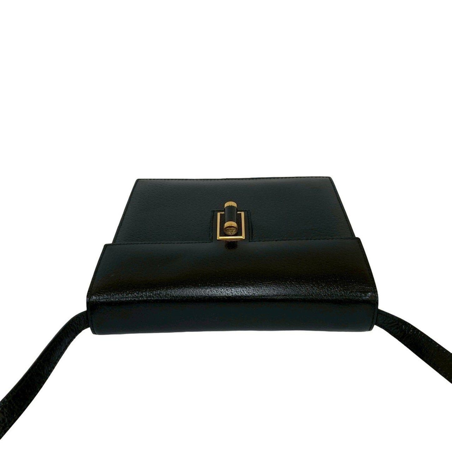 Gucci Black Leather Shoulder Bag ( )