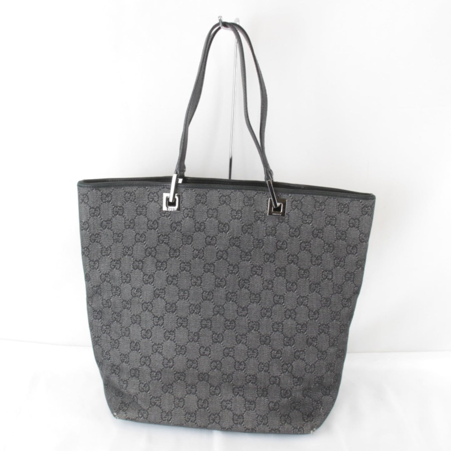 Gucci Black Gg Canvas Tote Bag ( )
