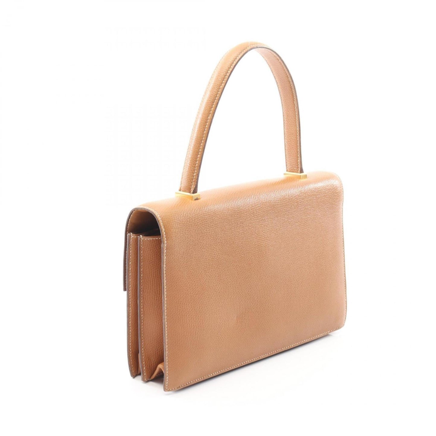 Hermes Brown Courchevel Leather Handbag ( )