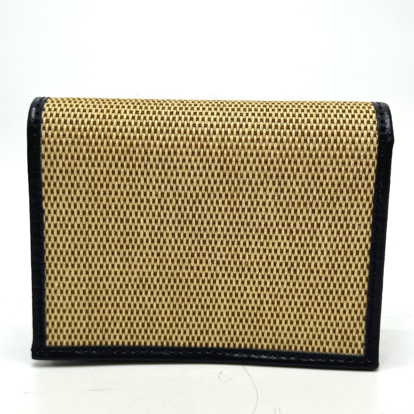 Gucci Beige Canvas Leather Wallet (Tri-Fold) ( )