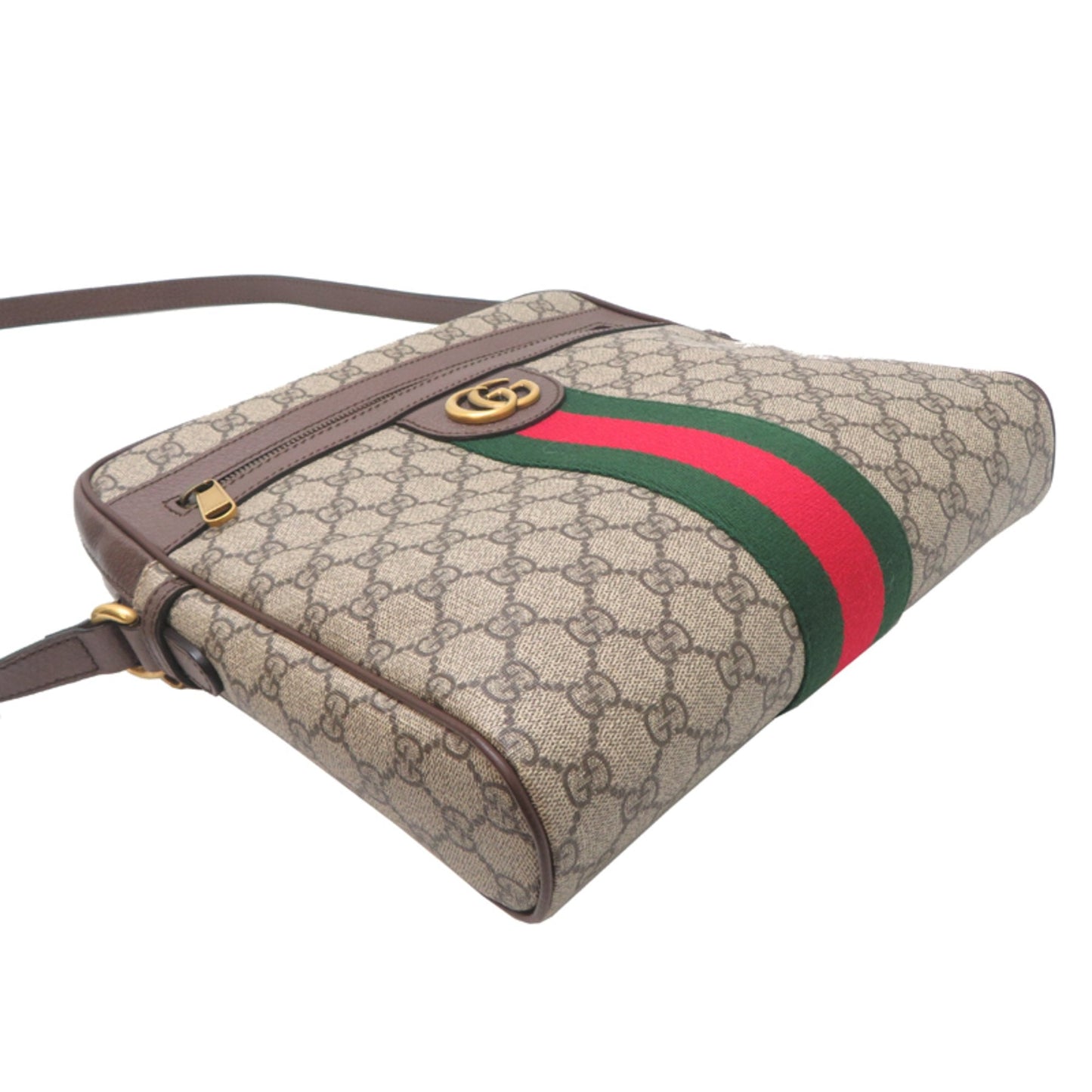 Gucci Sherry Line Beige Gg Beige Pvc Shoulder Bag ( )