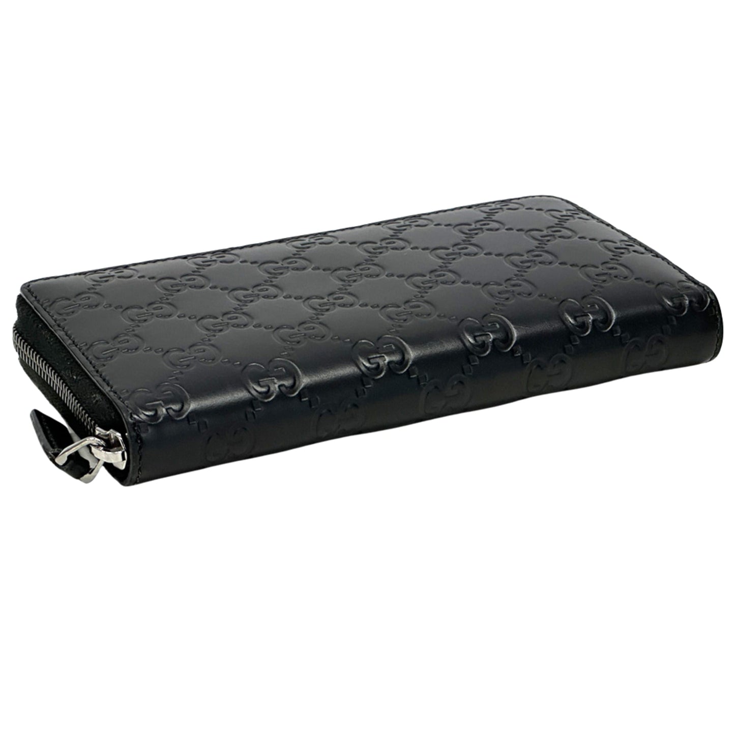 Gucci Black Leather Long Wallet (Bi-Fold) ( )