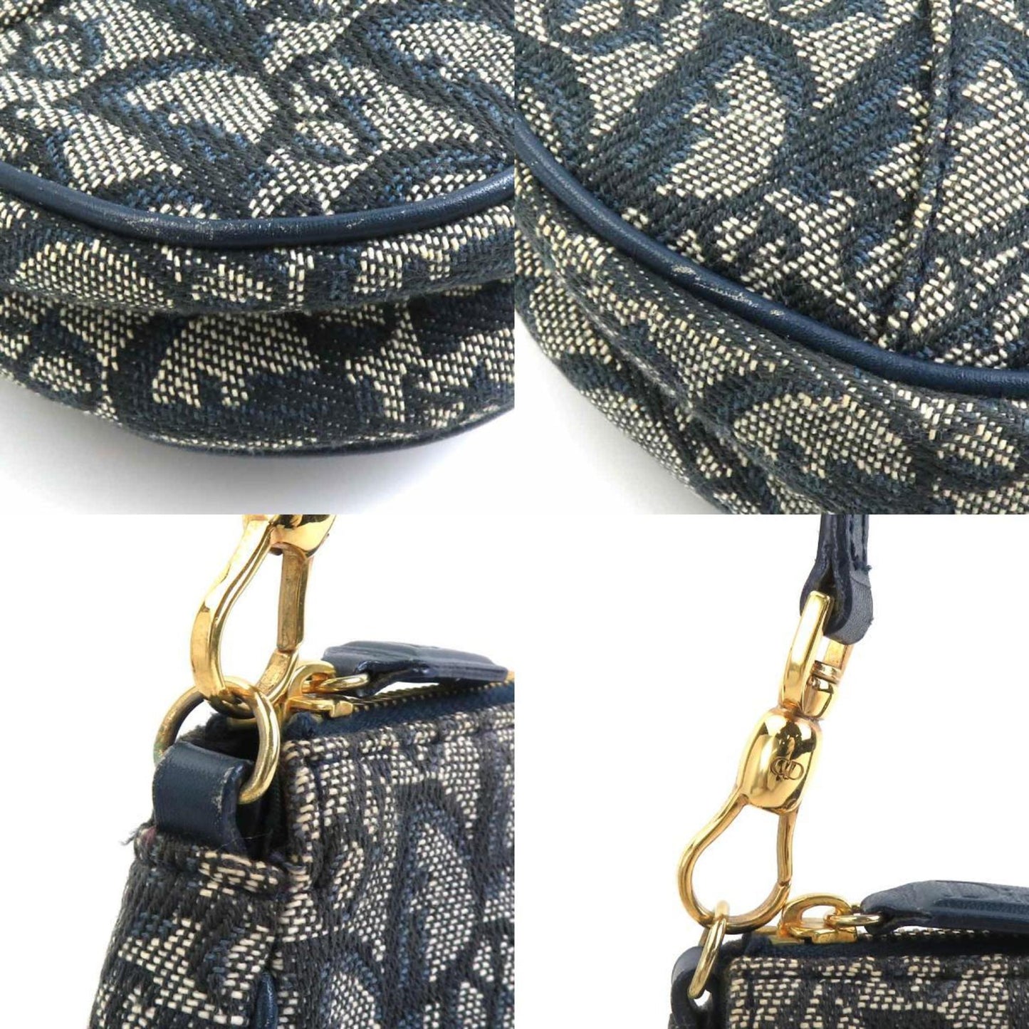 Christian Dior Navy Trotter Shoulder Bag ()