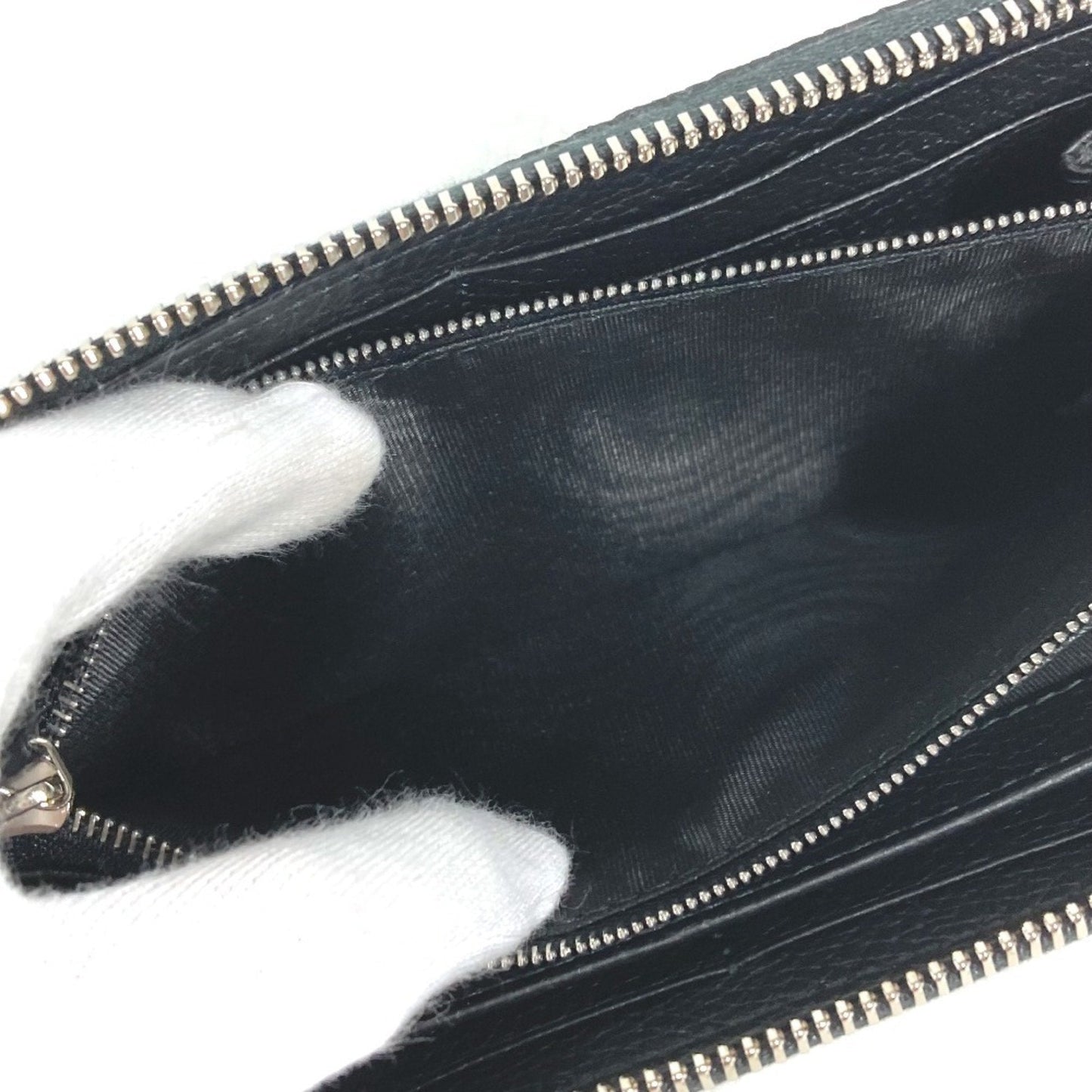 Gucci Black Leather Long Wallet (Bi-Fold) ( )