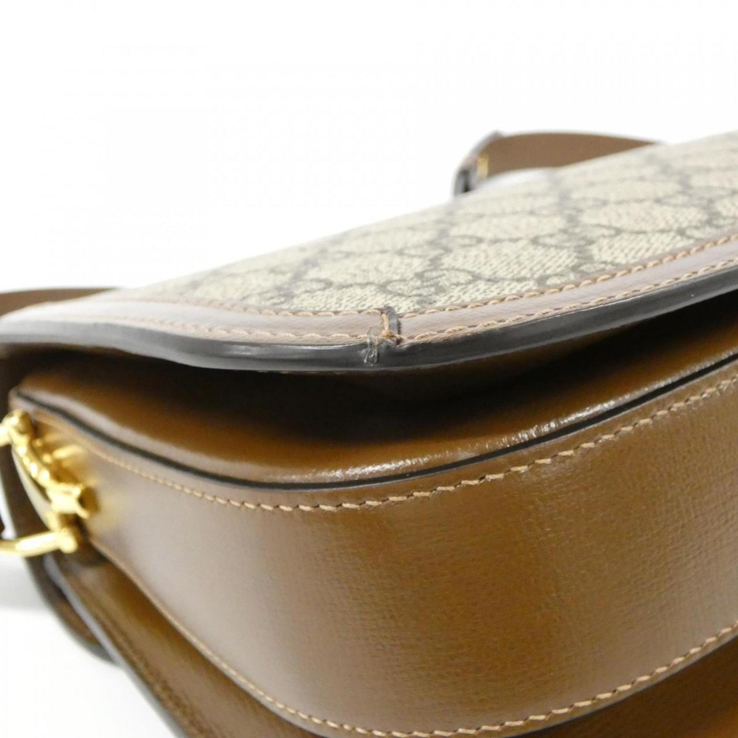 Gucci Beige Brown Gg Supreme Shoulder Bag ( )
