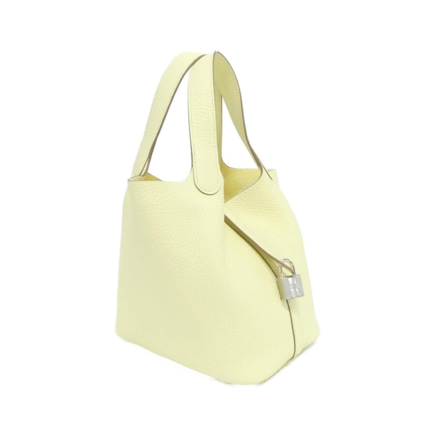 Hermes Picotin Jaune Taurillon Clemence Leather Handbag ( )