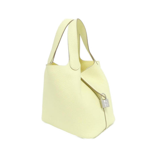 Hermes Picotin Jaune Taurillon Clemence Leather Handbag ( )