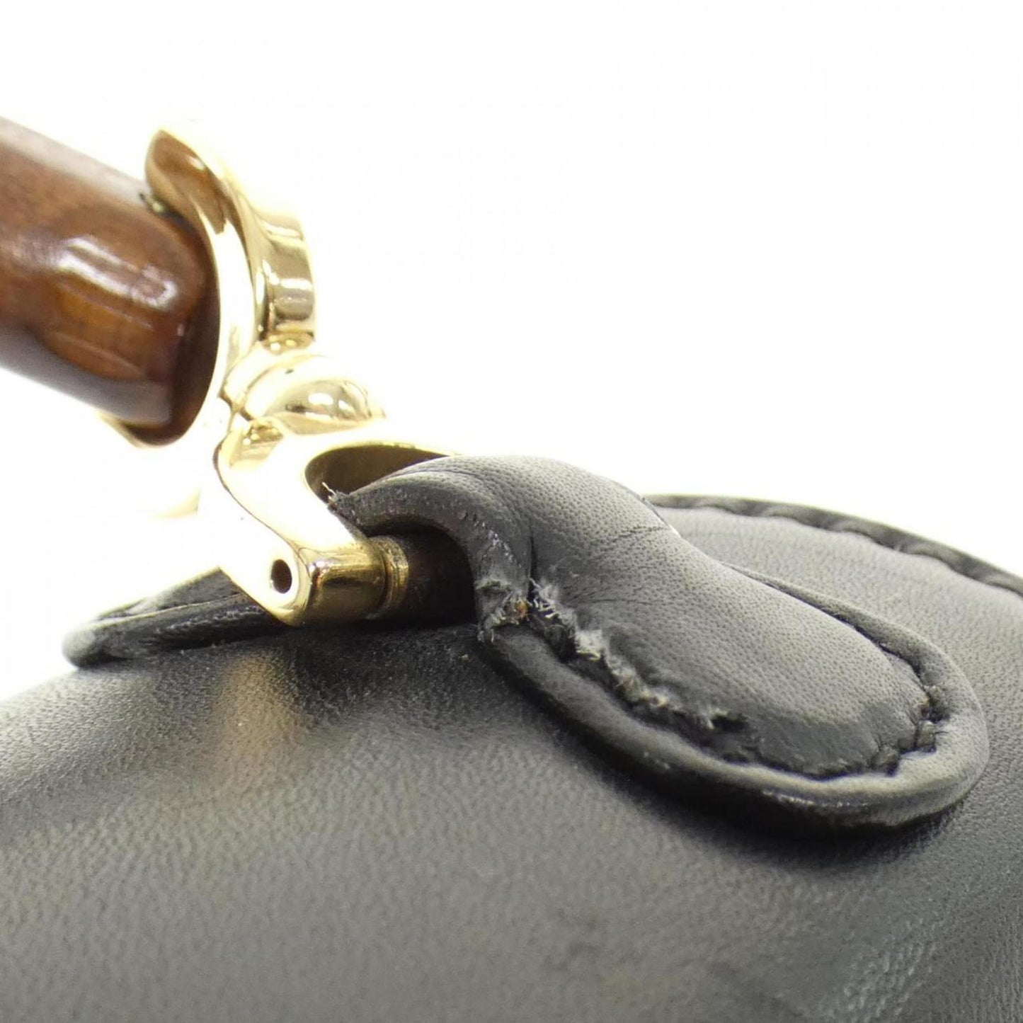 Gucci Black Leather Handbag ( )