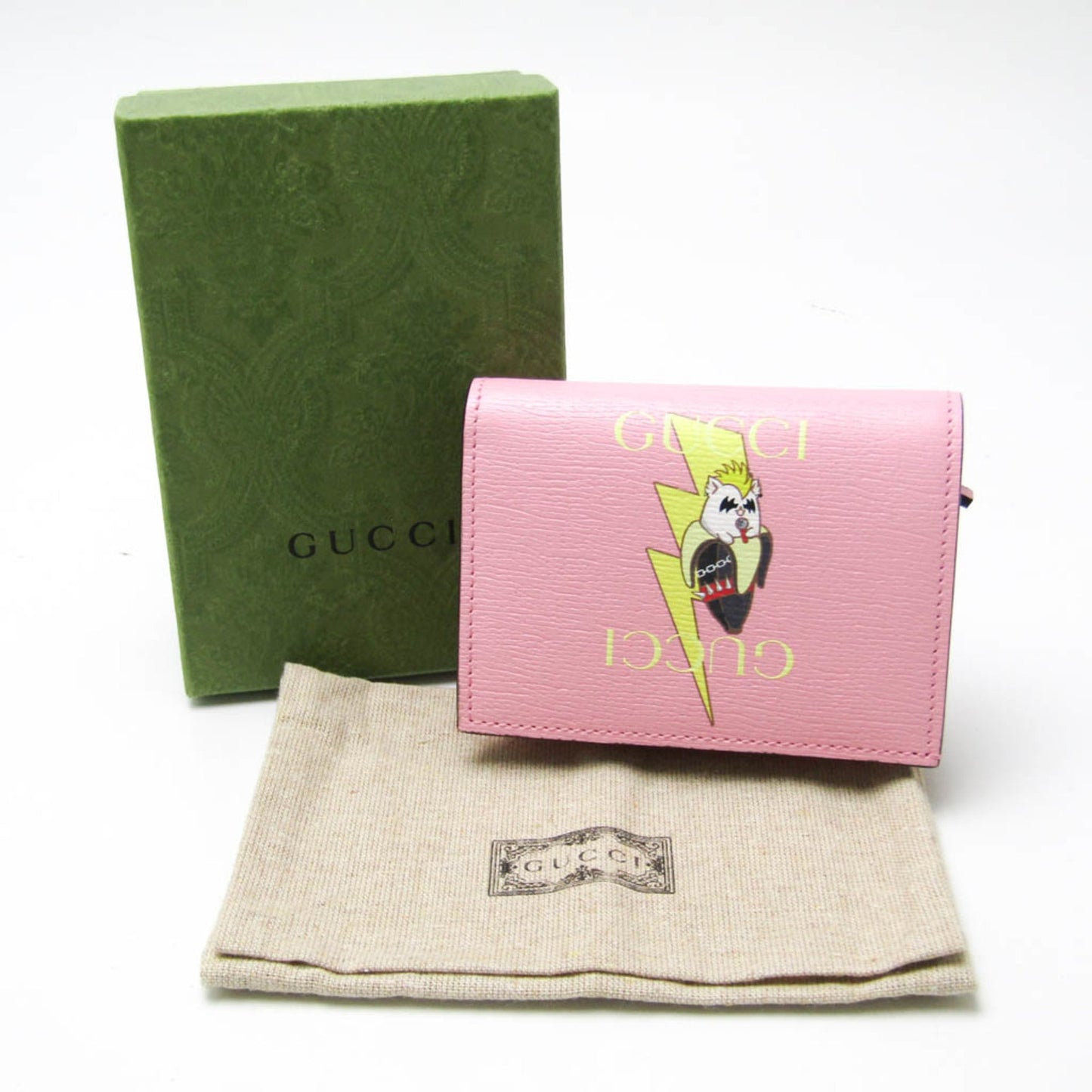 Gucci Multi-Color Pink Leather Wallet (Bi-Fold) ( )