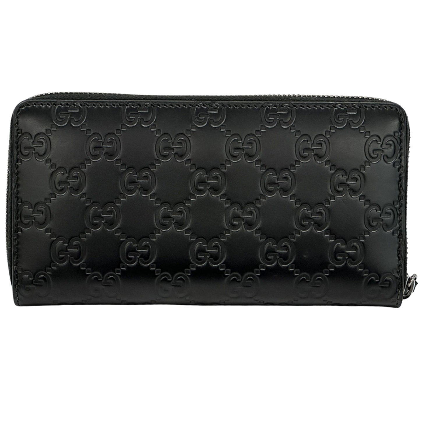 Gucci Black Leather Long Wallet (Bi-Fold) ( )