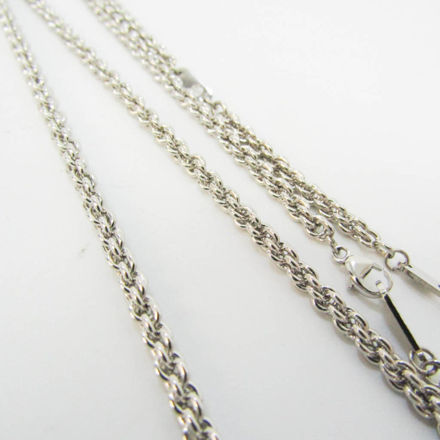 LOUIS VUITTON Colliersquard LV Strass MP2691 Metal,Rhinestone Men,Women Pendant Necklace [Silver]