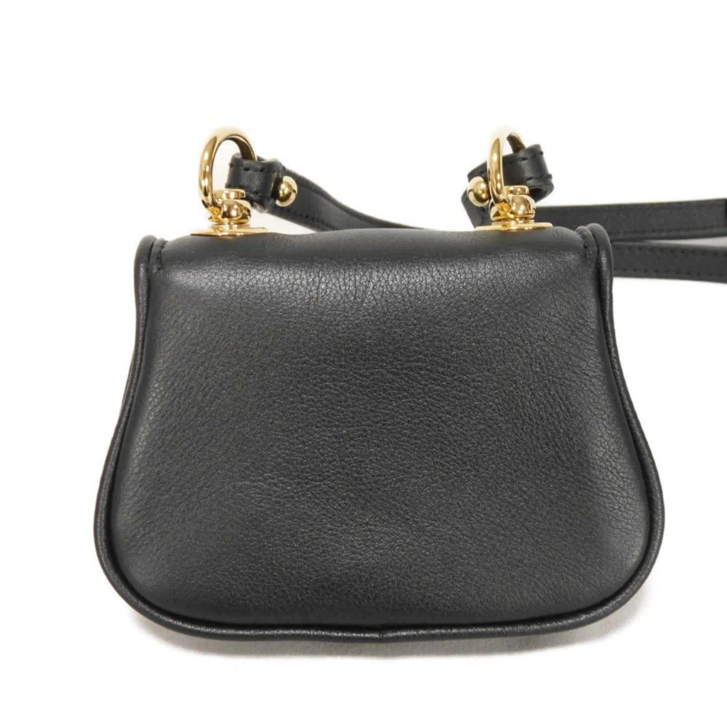 Gucci Black Leather Shoulder Bag ( )