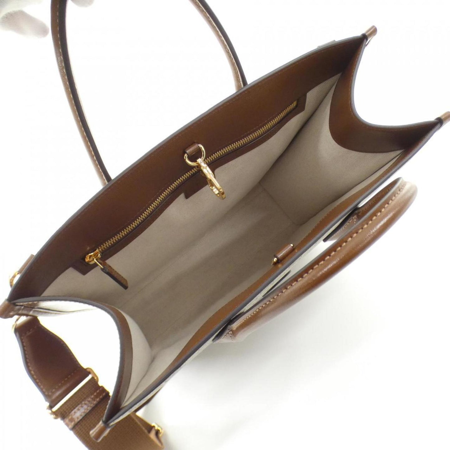 Gucci Beige Brown Gg Supreme Handbag ( )