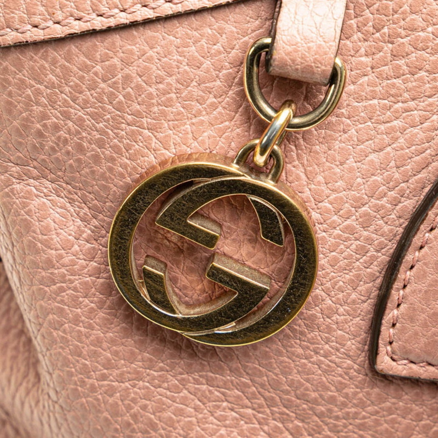 Gucci Pink Leather Handbag Shoulder Bag ( )