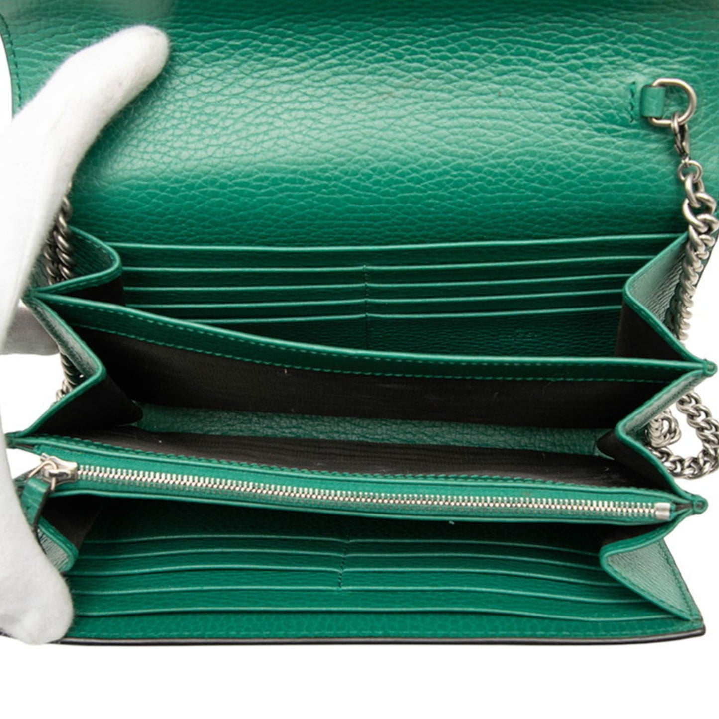Gucci Green Leather Shoulder Bag ( )