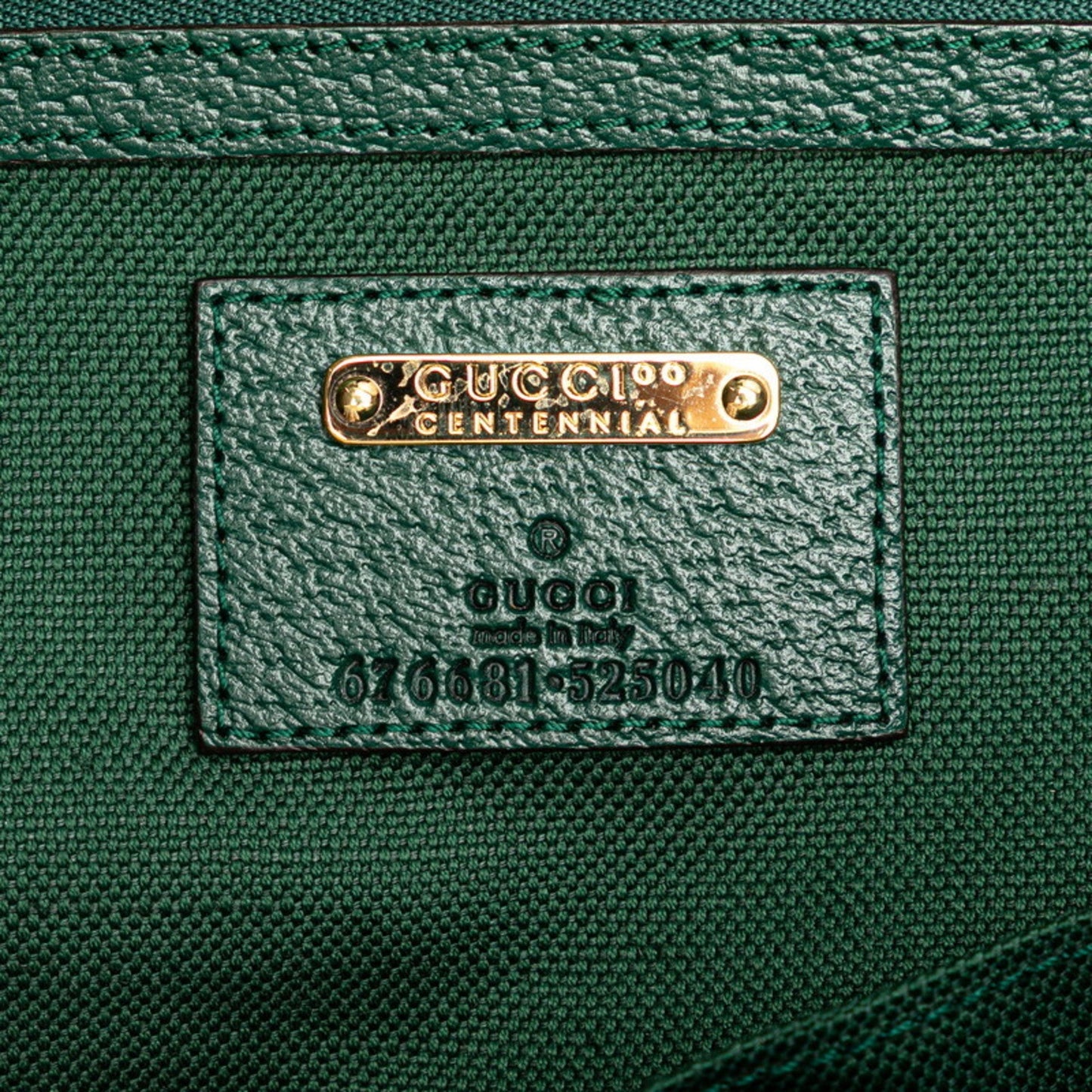 Gucci Ophidia Beige Green Multi-Color Canvas Leather Tote Bag ( )