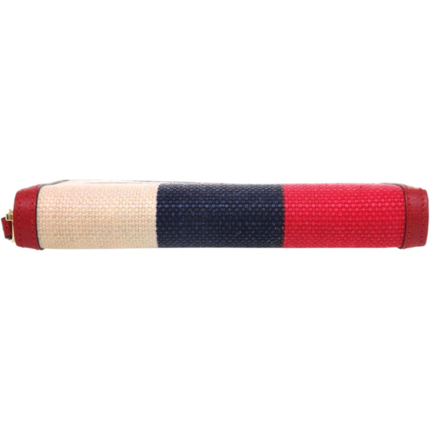Gucci Black Blue Red Color White Canvas Coin Purse/Coin Case ( )