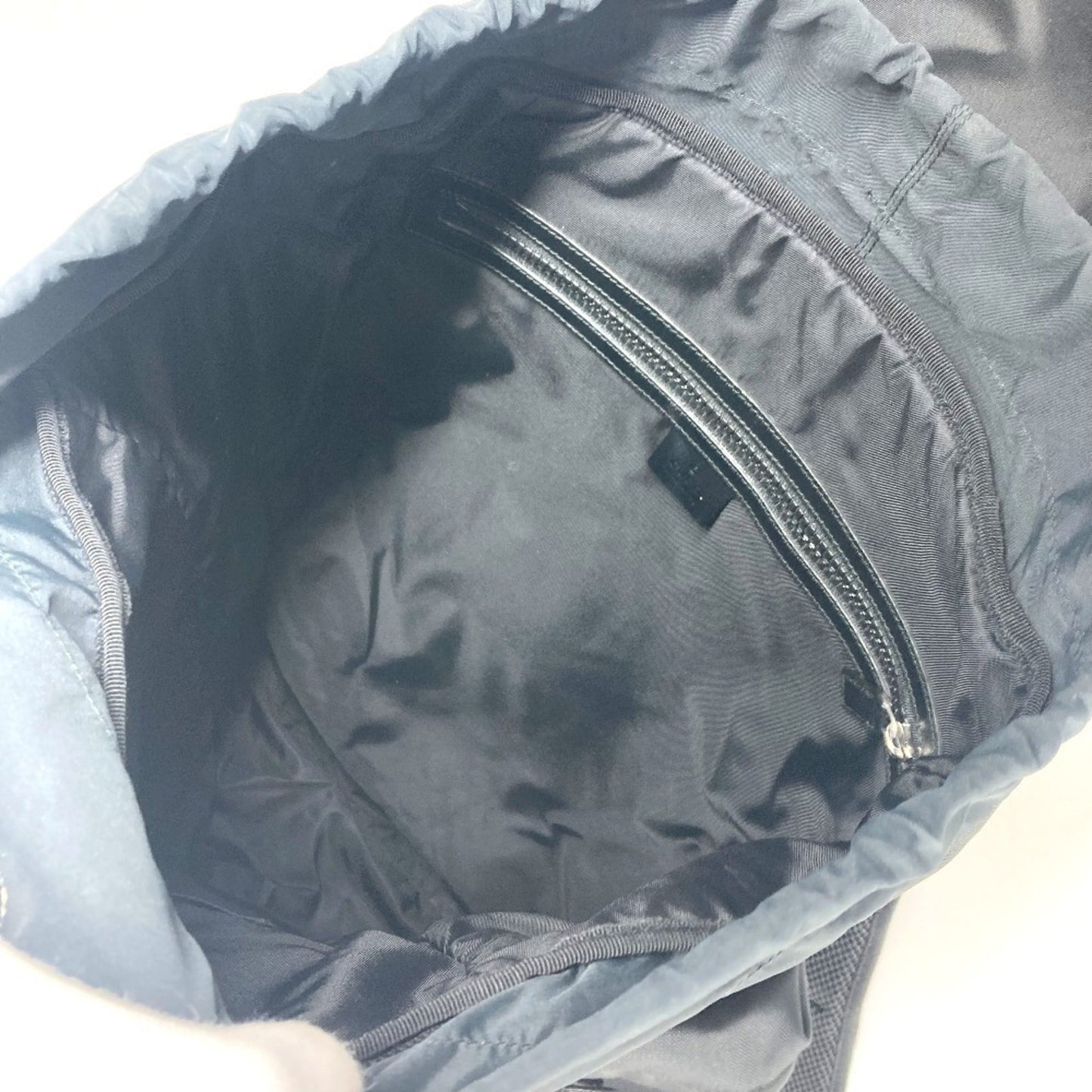 Gucci Sherry Line Black Nylon Canvas Backpack ( )