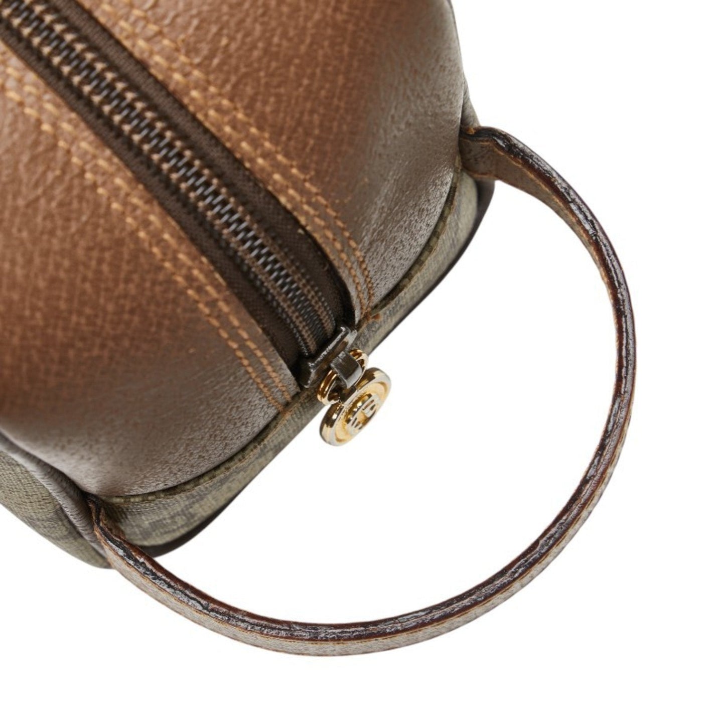 Gucci Beige Brown Pvc Leather Clutch Bag Pouch ( )