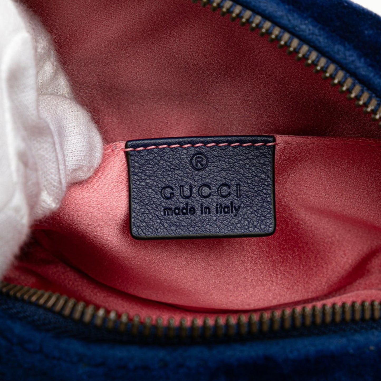 Gucci Gg Marmont Blue Leather Sling Bag ( )