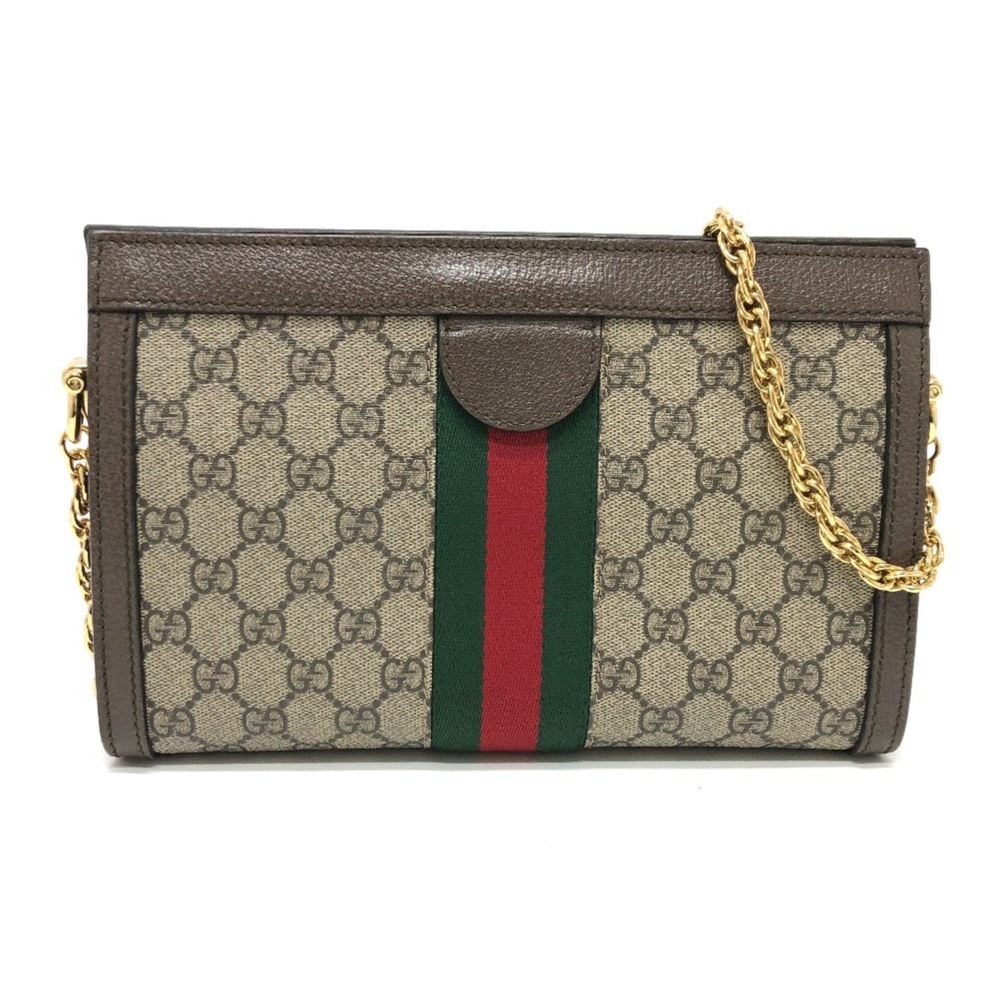 Gucci Brown Gg Supreme Shoulder Bag ( )