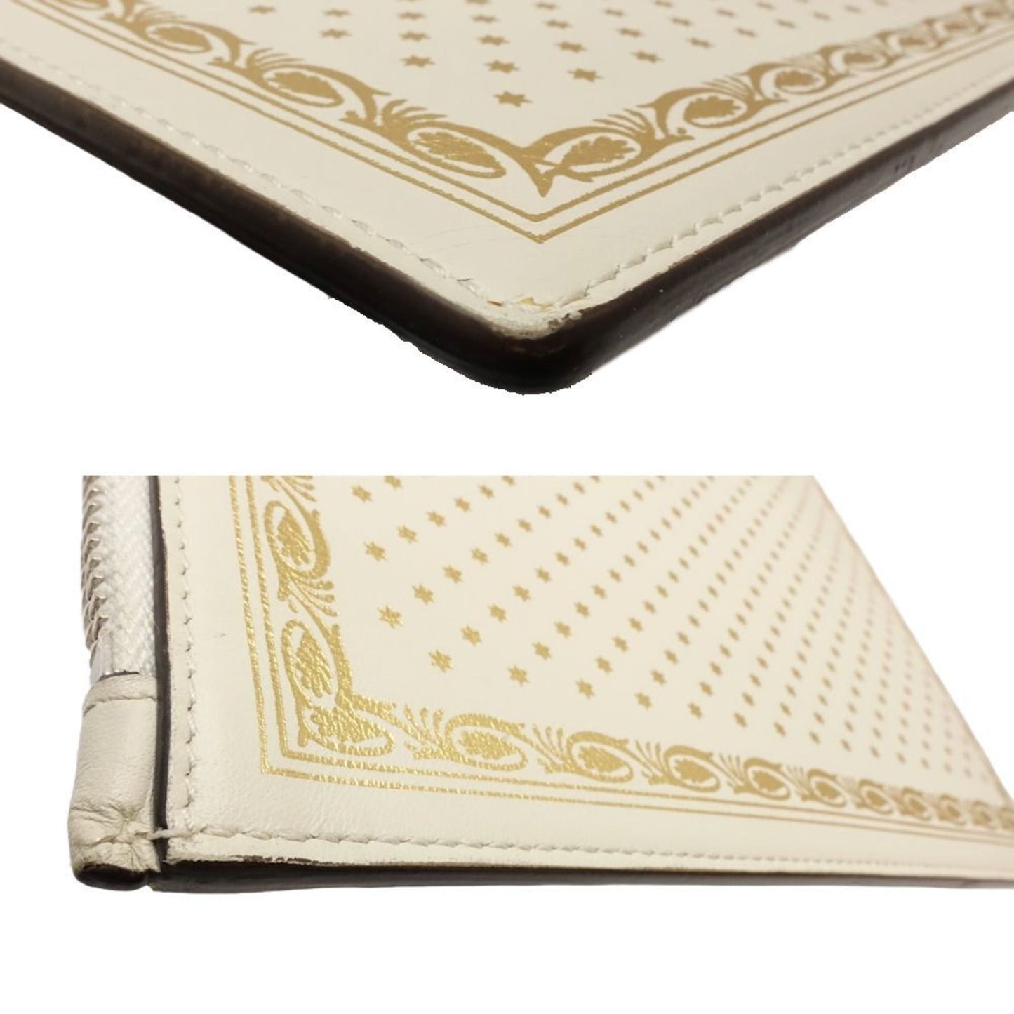 Gucci Ivory Leather Clutch Bag ( )