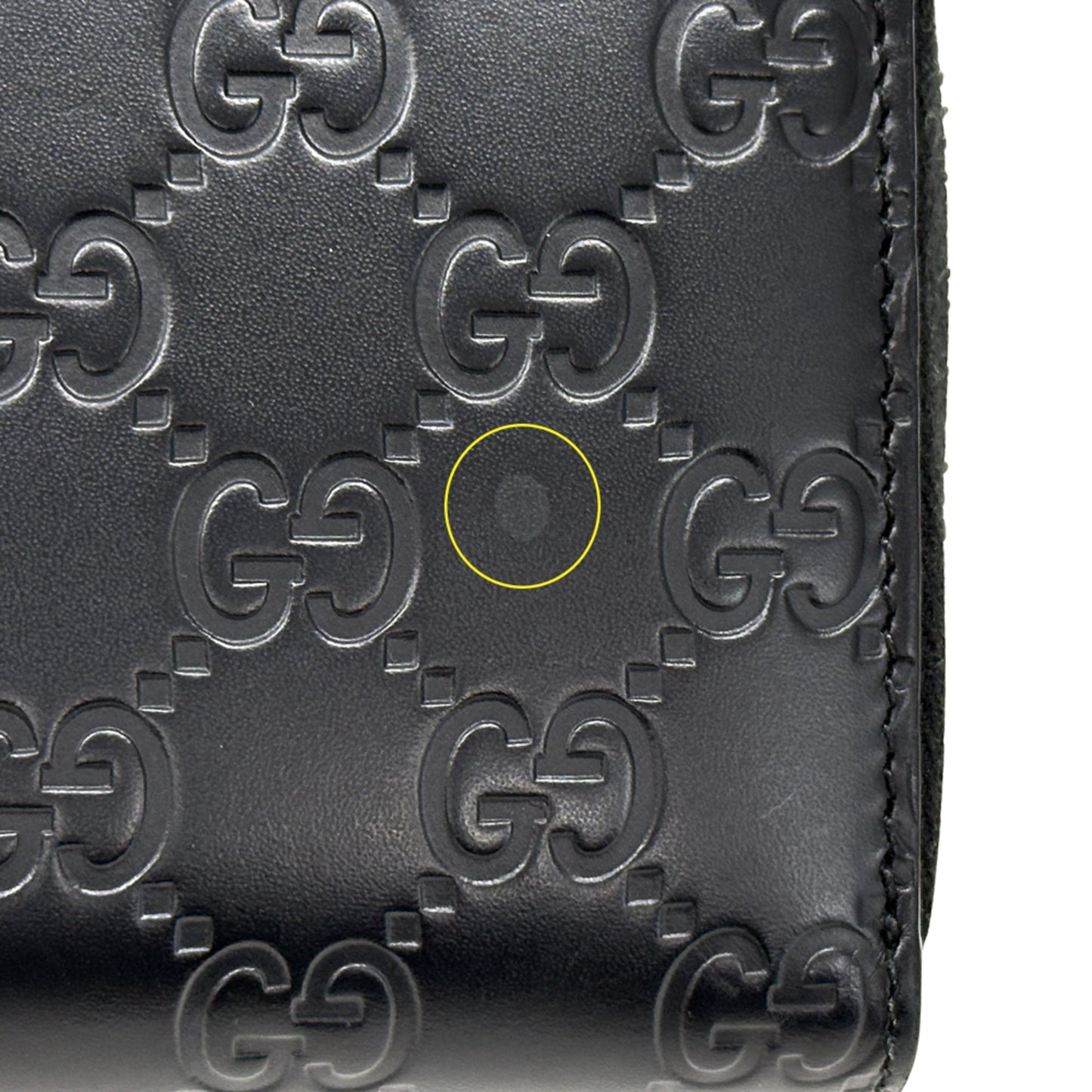 Gucci Black Leather Long Wallet (Bi-Fold) ( )