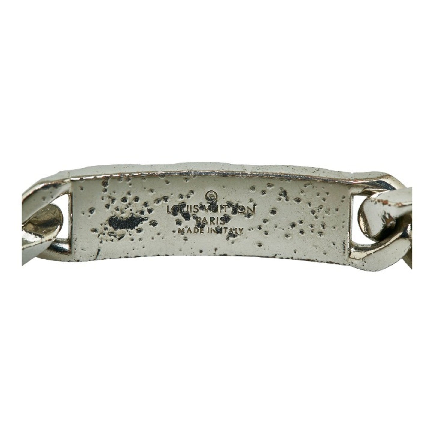 LOUIS VUITTON Monogram Chain Bracelet M00269 Silver Metal Ladies