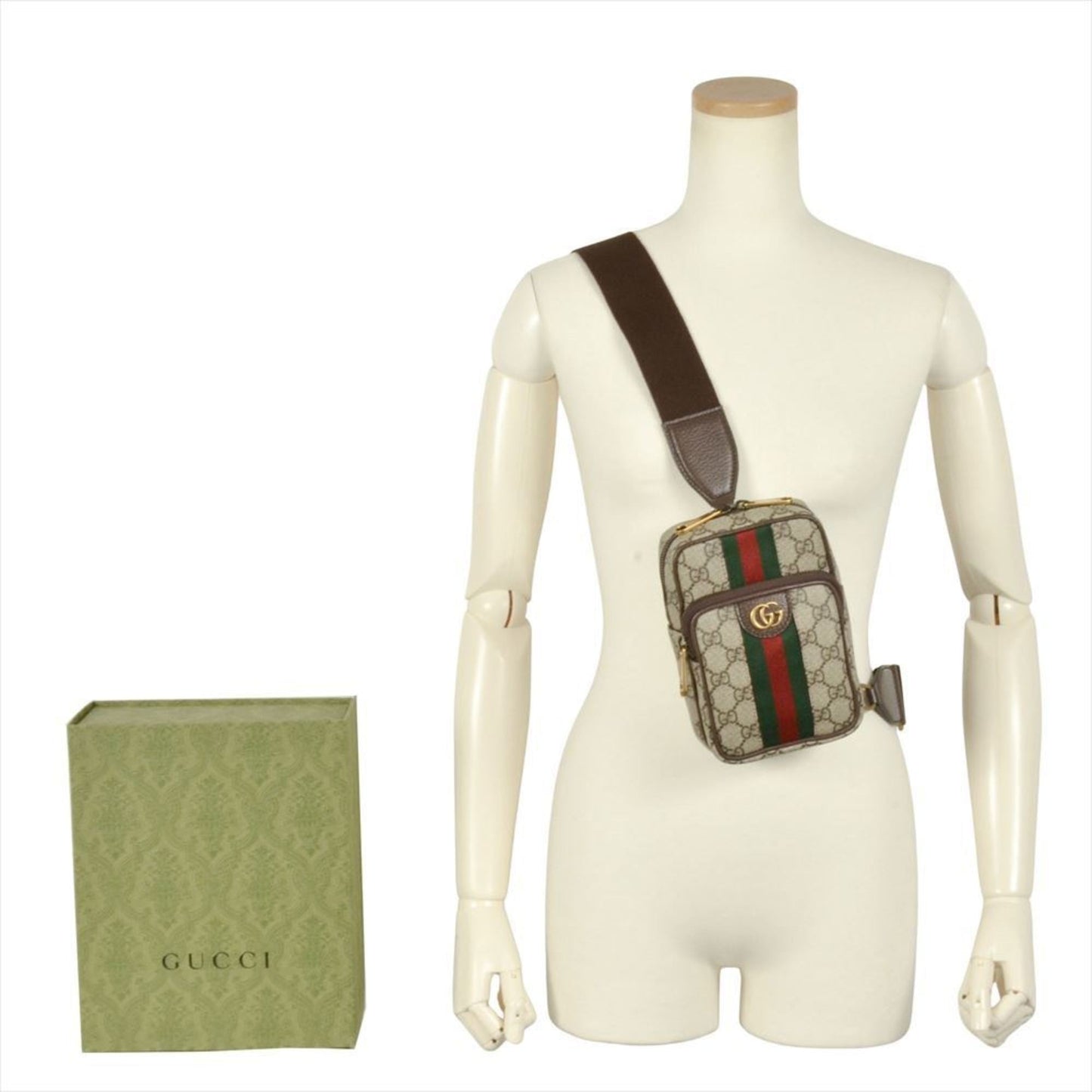Gucci Beige Gg Supreme Shoulder Bag Sling Bag ( )