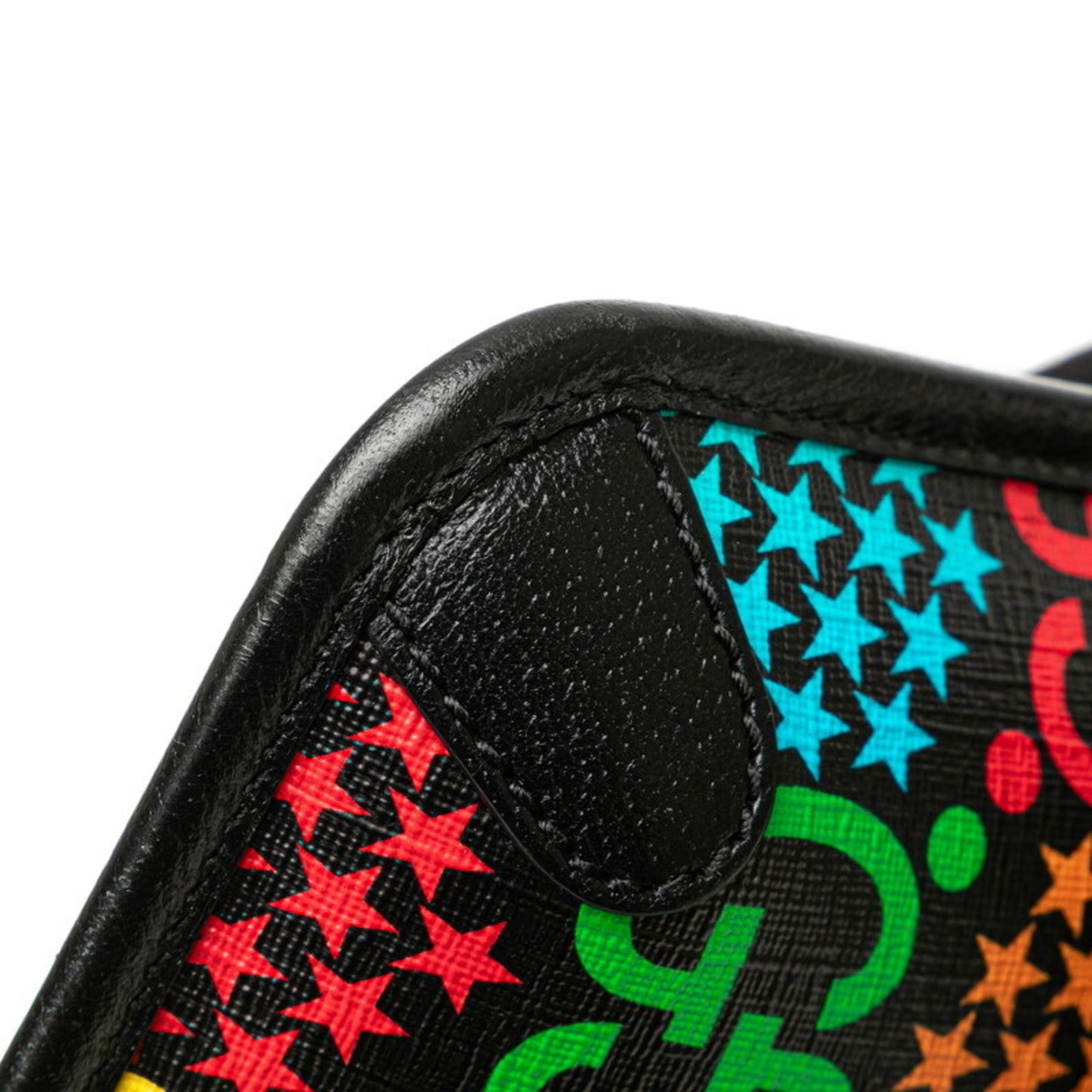Gucci Black Multi-Color Leather Sling Bag ( )