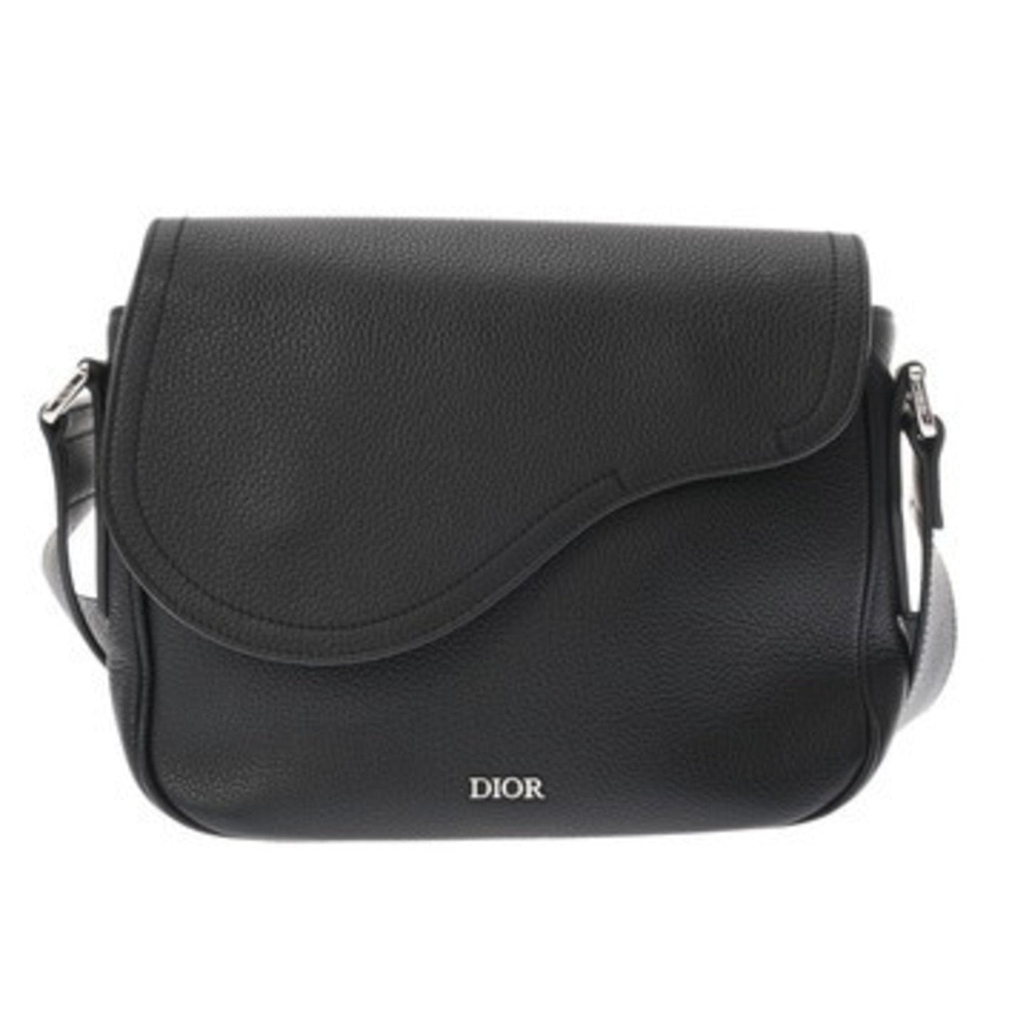 Christian Dior Black Leather Shoulder Bag ()