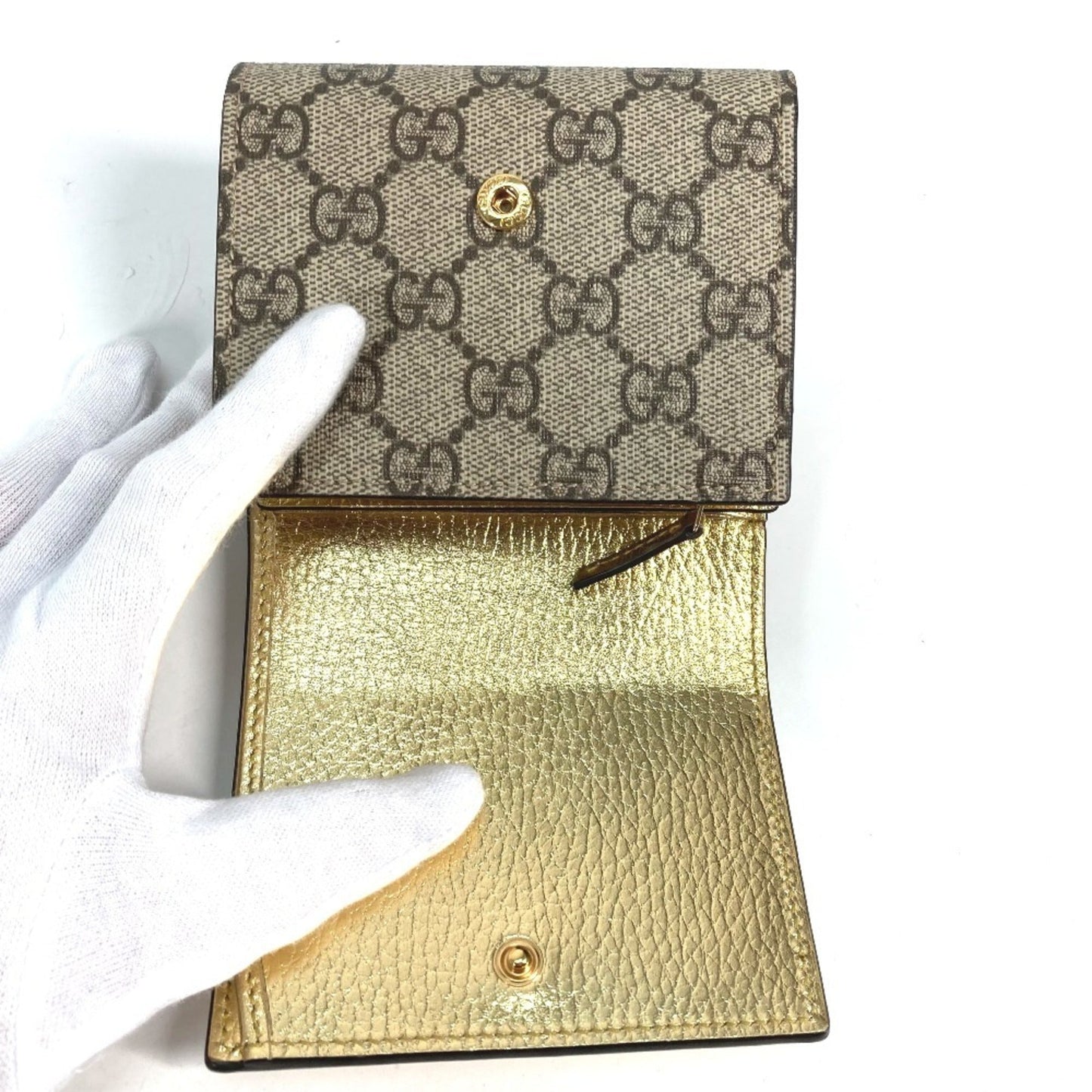 Gucci Beige Leather Wallet (Bi-Fold) ( )