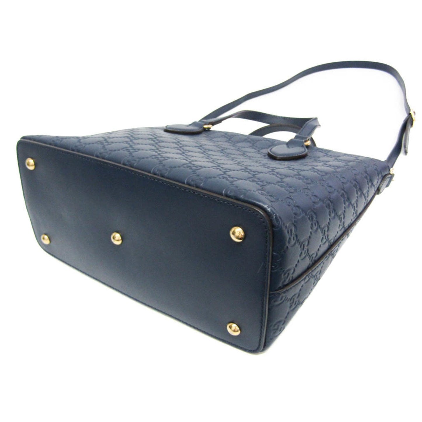 Gucci Guccissima Blue Leather Handbag Shoulder Bag ( )