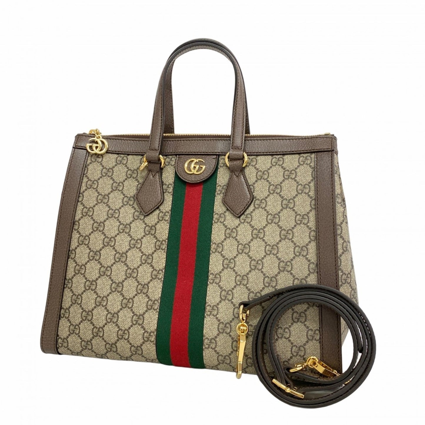 Gucci Brown Pvc Handbag ( )